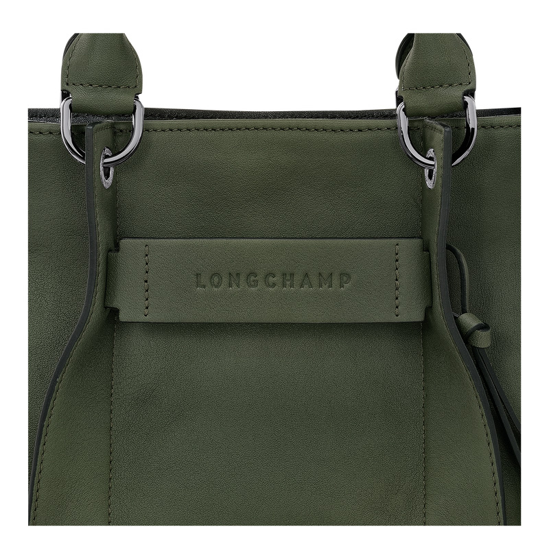 Longchamp | 3D S Handbag Khaki - Leather | Khaki