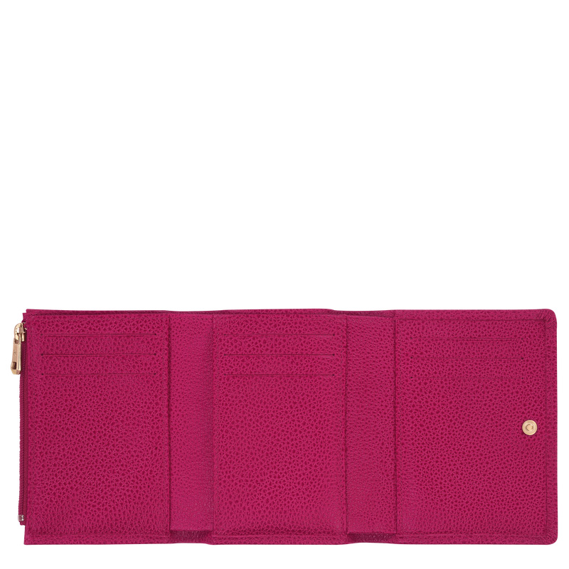 Longchamp | Le Foulonné Wallet Beetroot - Leather | Beetroot