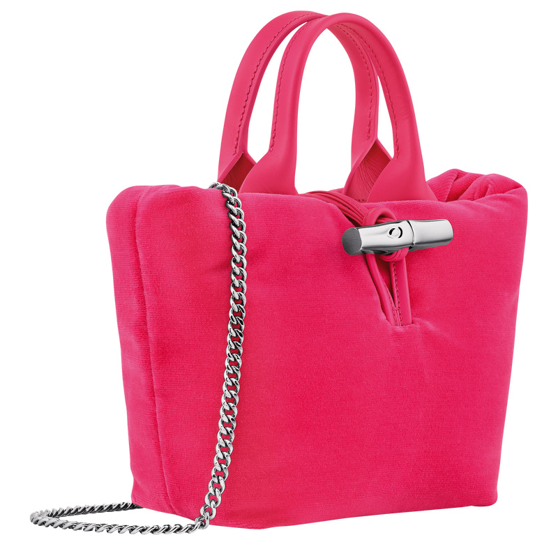 Longchamp | Le Roseau XS Handbag Pink - Canvas | Pink