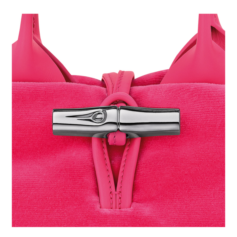 Longchamp | Le Roseau XS Handbag Pink - Canvas | Pink