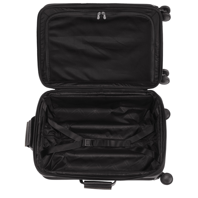 Longchamp | Boxford S Suitcase Black - Recycled canvas | Black