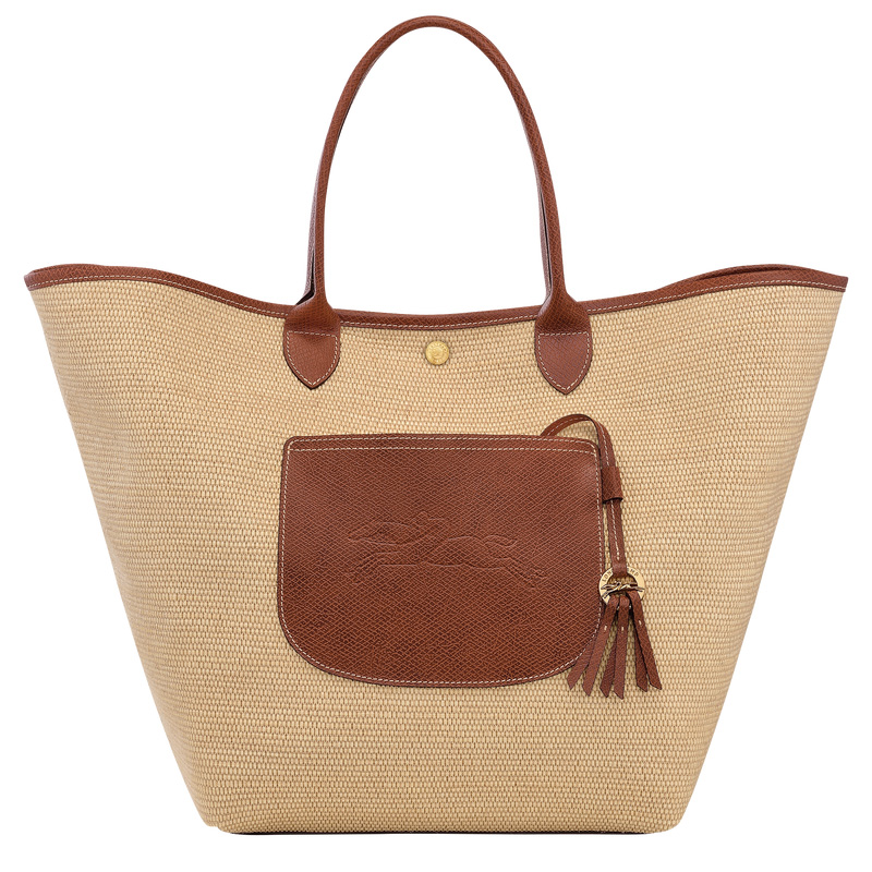 Longchamp | Le Pliage Collection L Basket bag Brown - Canvas | Brown