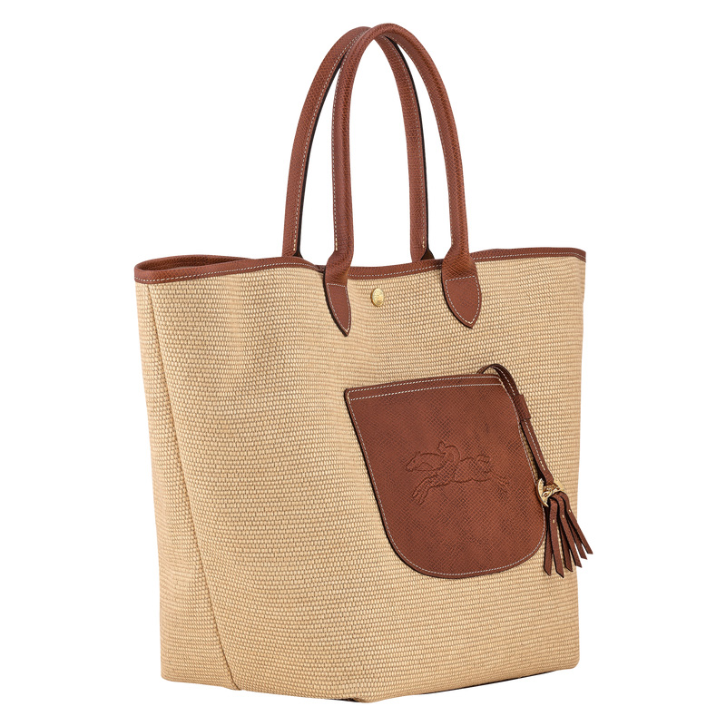 Longchamp | Le Pliage Collection L Basket bag Brown - Canvas | Brown