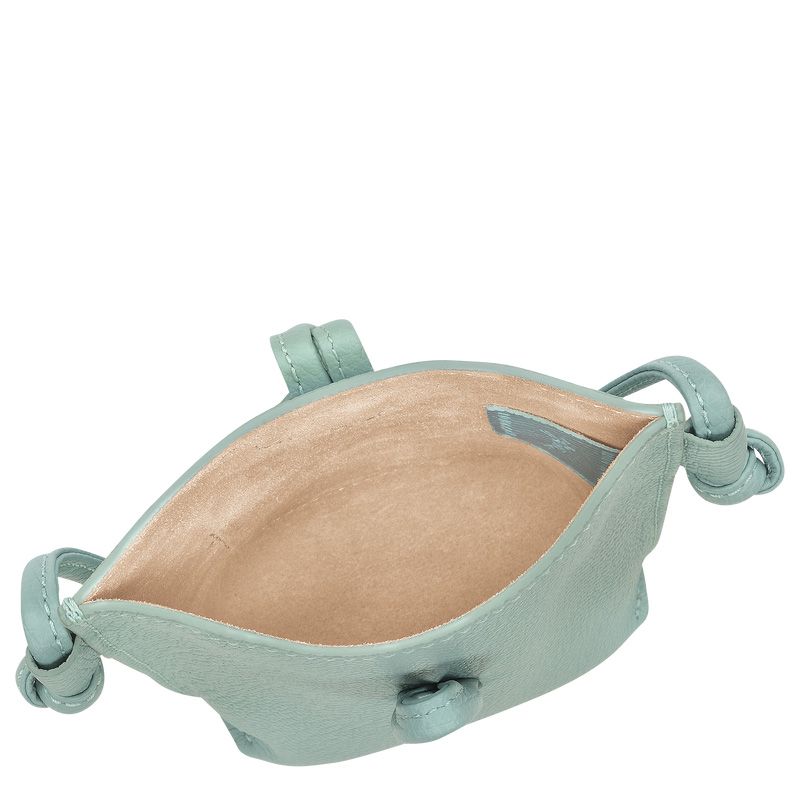 Longchamp | Le Roseau Phone case Celadon - Leather | Celadon