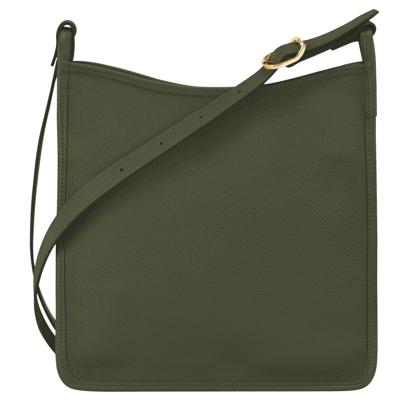 Longchamp | Le Foulonné M Crossbody bag Khaki - Leather | Khaki