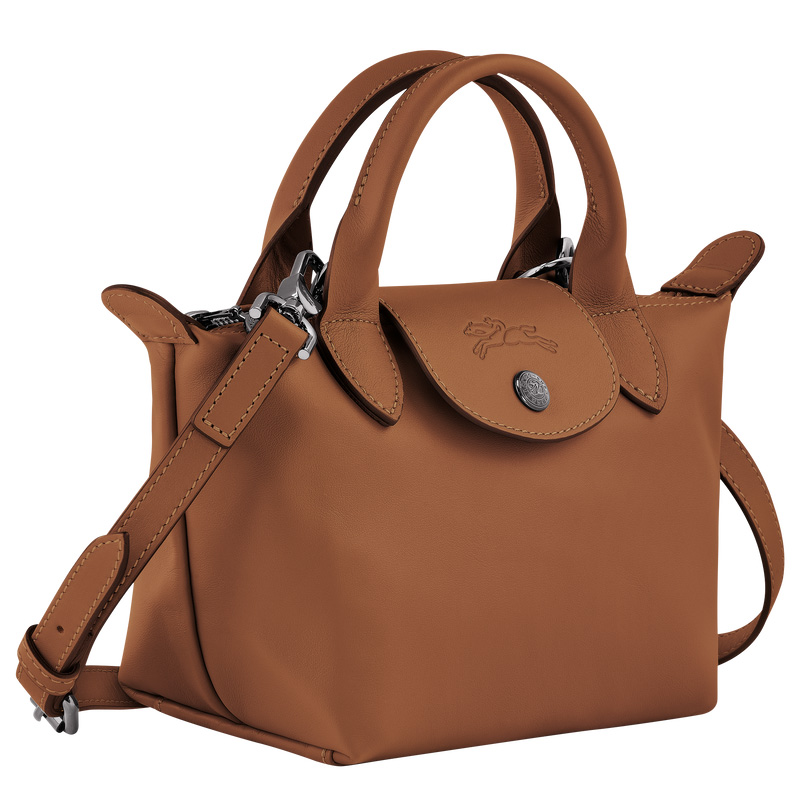 Longchamp | Le Pliage Xtra XS Handbag Cognac - Leather | Cognac