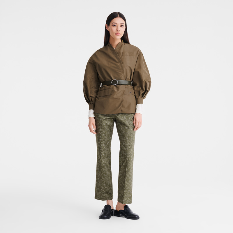 Longchamp | Trousers Laurel - Printed gabardine | Laurel