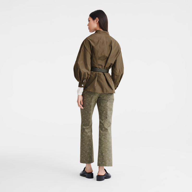 Longchamp | Trousers Laurel - Printed gabardine | Laurel