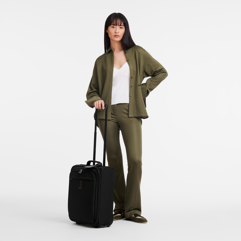 Longchamp | Boxford S Carry-on Black - Recycled canvas | Black