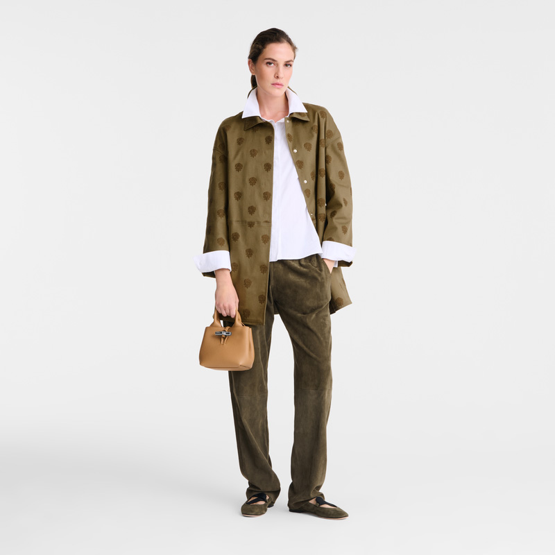 Longchamp | Le Roseau XS Handbag Walnut - Leather | Walnut