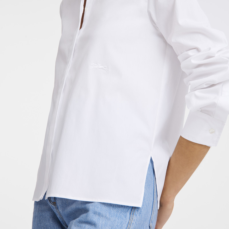 Longchamp | Shirt White - Popelin | White