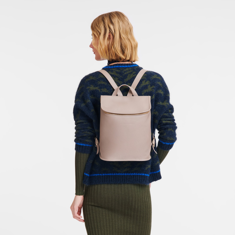 Longchamp | Le Foulonné Backpack Turtledove - Leather | Turtledove
