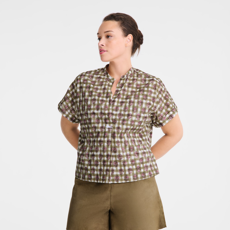 Longchamp | Blouse Artichoke - Vichy print veil | Artichoke