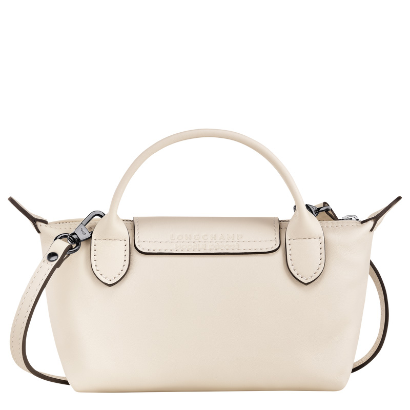 Longchamp | Le Pliage Xtra XS Pouch Ecru - Leather | Ecru