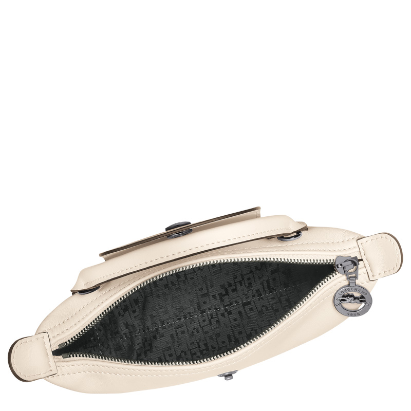 Longchamp | Le Pliage Xtra XS Pouch Ecru - Leather | Ecru