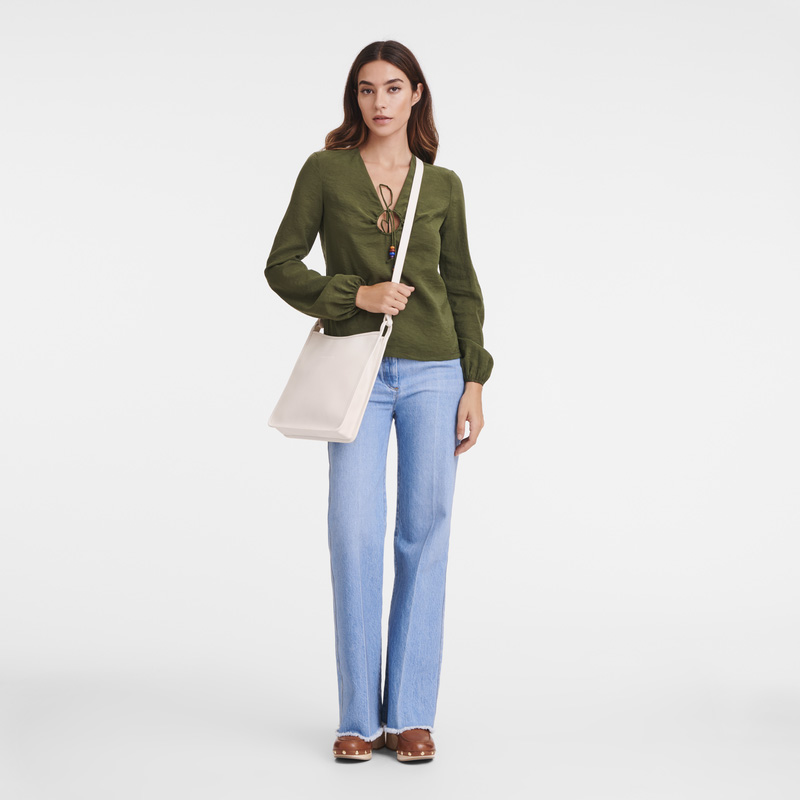 Longchamp | Le Foulonné M Crossbody bag Paper - Leather | Paper