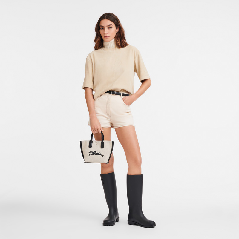 Longchamp | Essential XS Handbag Ecru - Canvas | Ecru