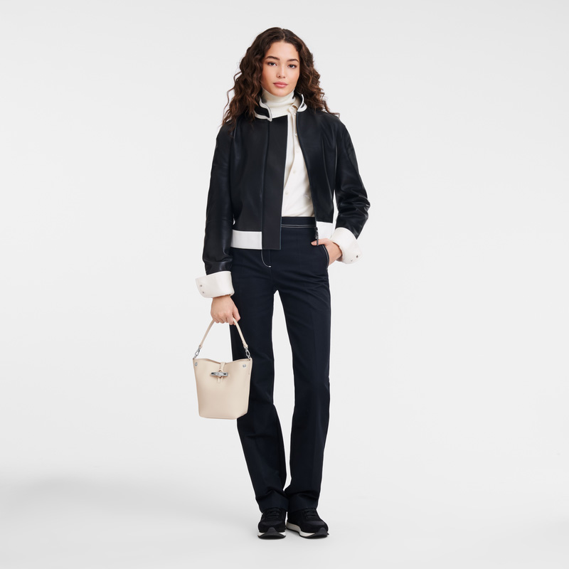 Longchamp | Le Roseau XS Bucket bag Paper - Leather | Paper
