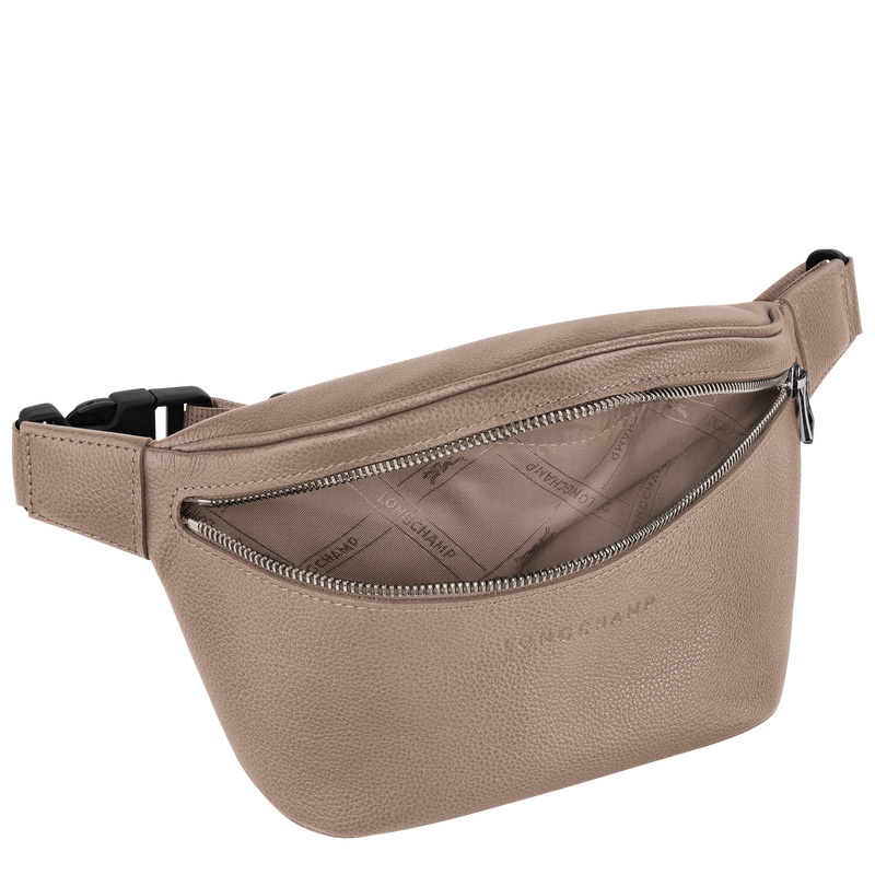Longchamp | Le Foulonné M Belt bag Turtledove - Leather | Turtledove