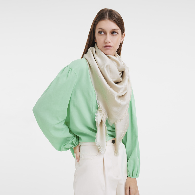 Longchamp | Le Roseau Shawl Paper - Silk Blend | Paper