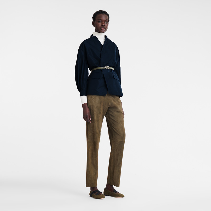 Longchamp | Kimono jacket Navy - Technical taffeta | Navy