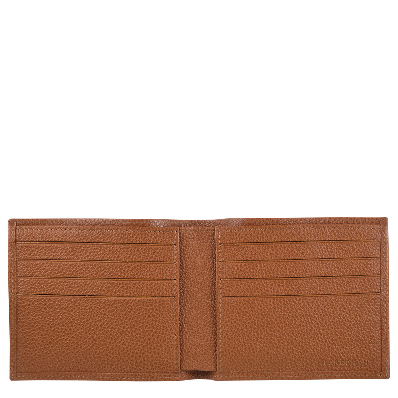 Longchamp | Le Foulonné Wallet Caramel - Leather | Caramel
