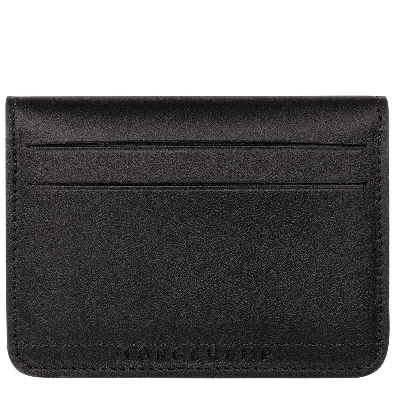 Longchamp | Le Pliage Xtra Card holder Black - Leather | Black