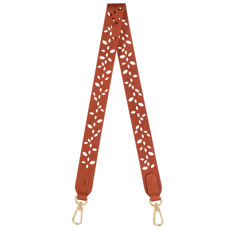 Longchamp | Végétal Shoulder strap Bark - Leather | Bark