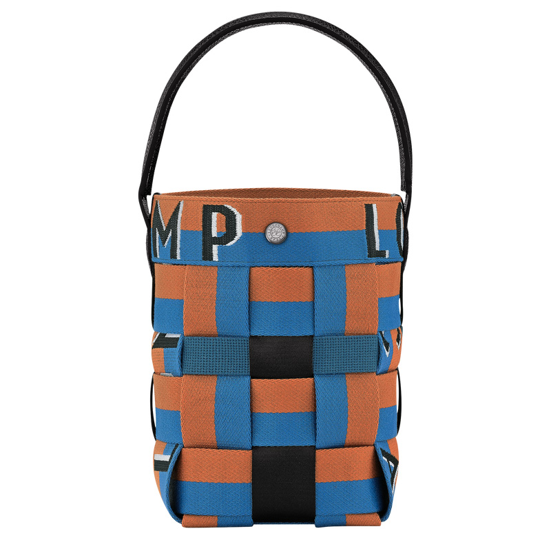 Longchamp | Re-Play XS Bucket bag Cedar/Walnut - Canvas | Cedar/Walnut