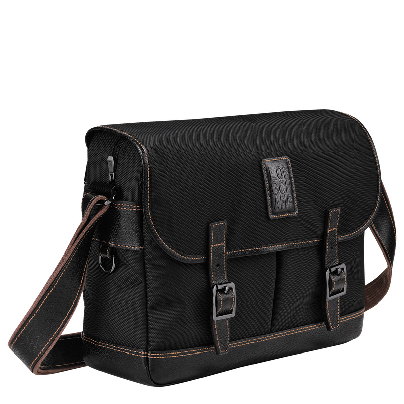 Longchamp | Boxford L Crossbody bag Black - Recycled canvas | Black