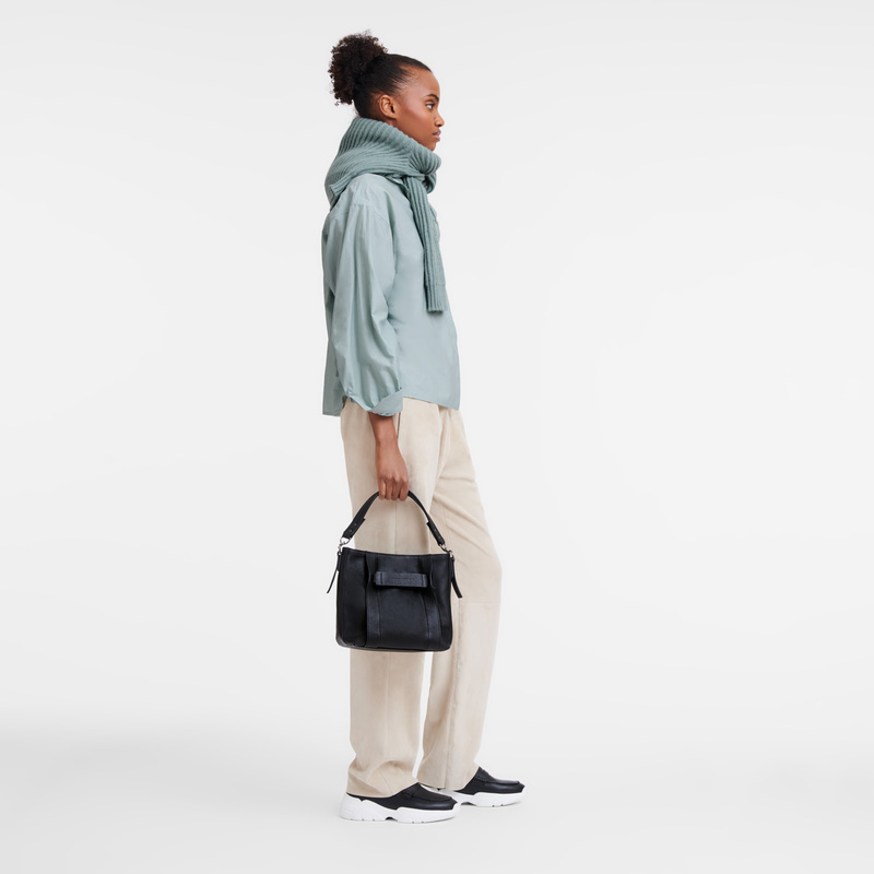 Longchamp | 3D S Crossbody bag Black - Leather | Black