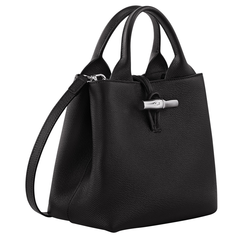 Longchamp | Le Roseau S Handbag Black - Leather | Black