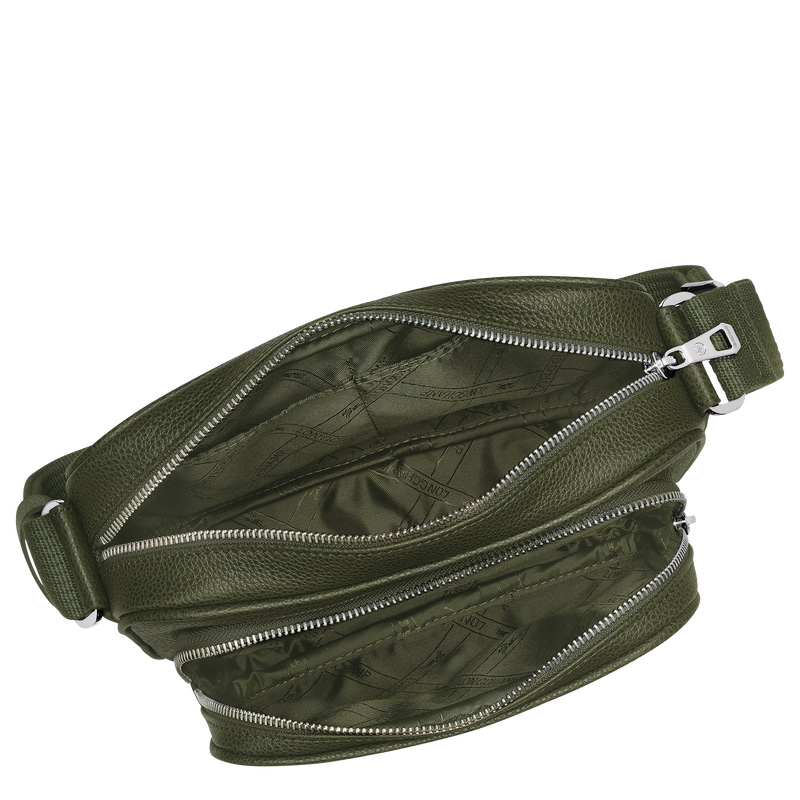 Longchamp | Le Foulonné S Camera bag Khaki - Leather | Khaki