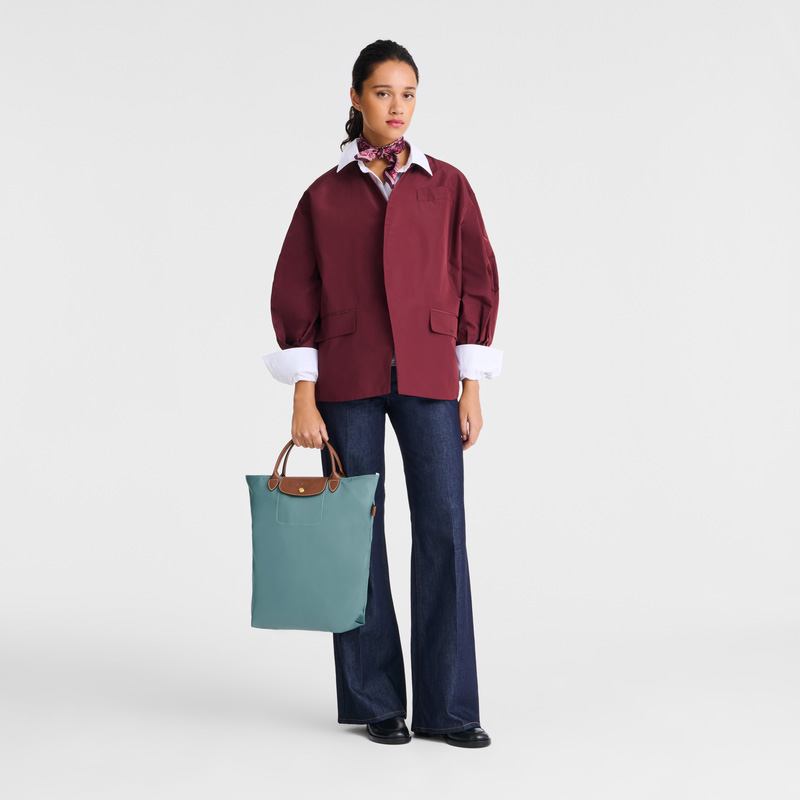 Longchamp | Le Pliage Original M Tote bag Eucalyptus - Canvas | Eucalyptus