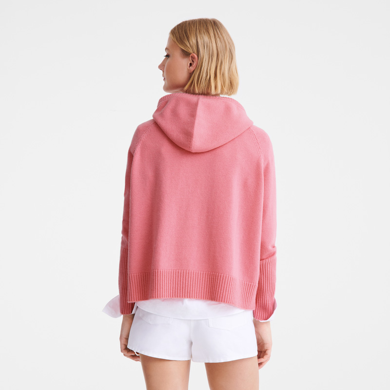 Longchamp | Hoodie jumper Marshmallow - Knit | Marshmallow