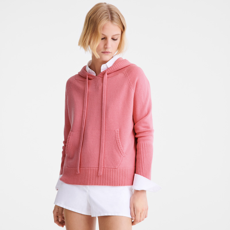 Longchamp | Hoodie jumper Marshmallow - Knit | Marshmallow