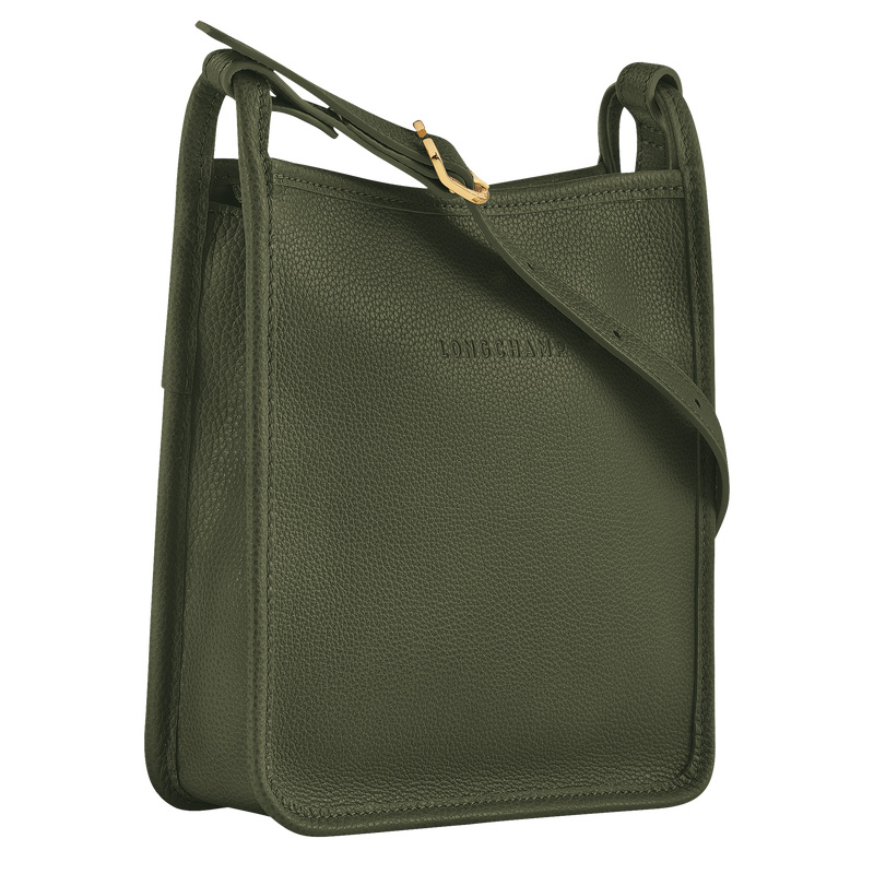 Longchamp | Le Foulonné S Crossbody bag Khaki - Leather | Khaki