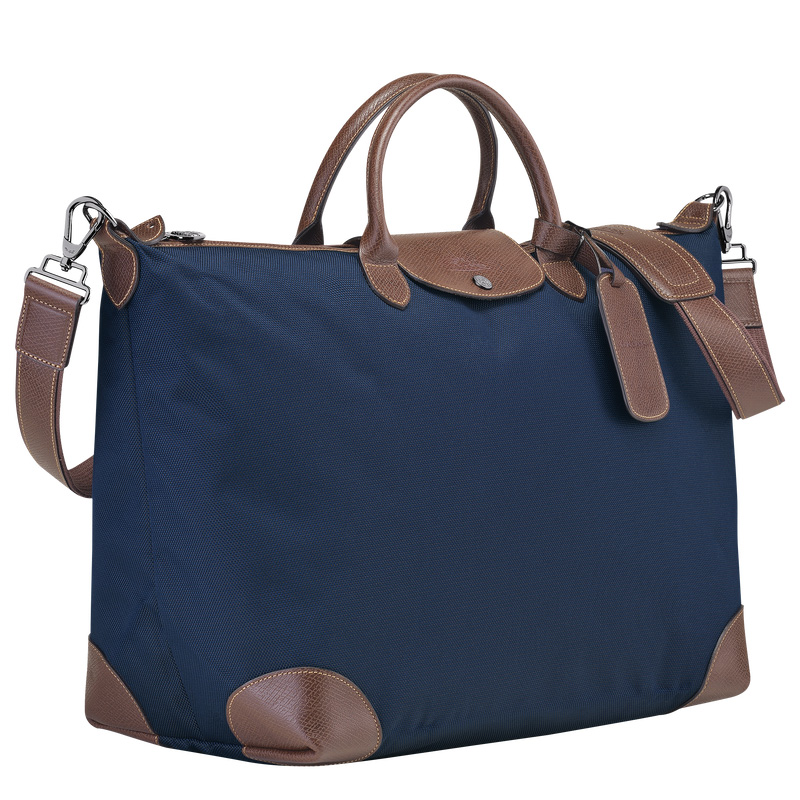 Longchamp | Boxford L Travel bag Blue - Recycled canvas | Blue