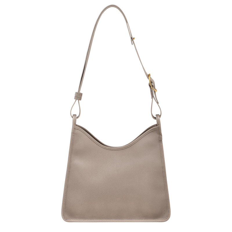 Longchamp | Le Foulonné M Hobo bag Turtledove - Leather | Turtledove