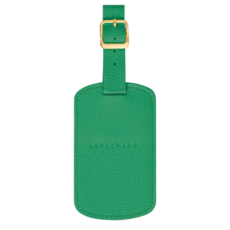 Longchamp | Le Foulonné Luggage tag Green - Leather | Green