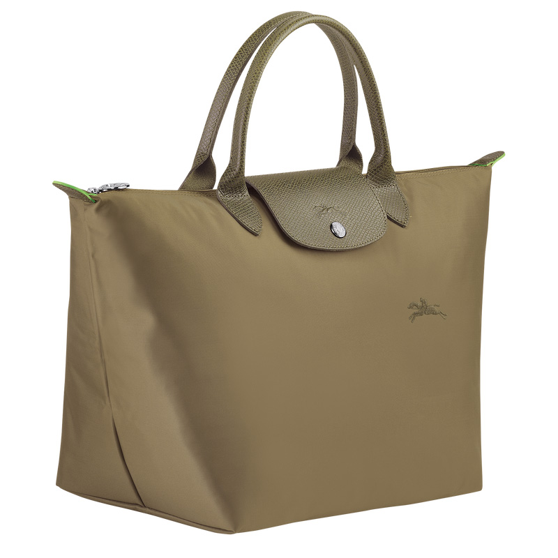 Longchamp | Le Pliage Green M Handbag Artichoke - Recycled canvas | Artichoke