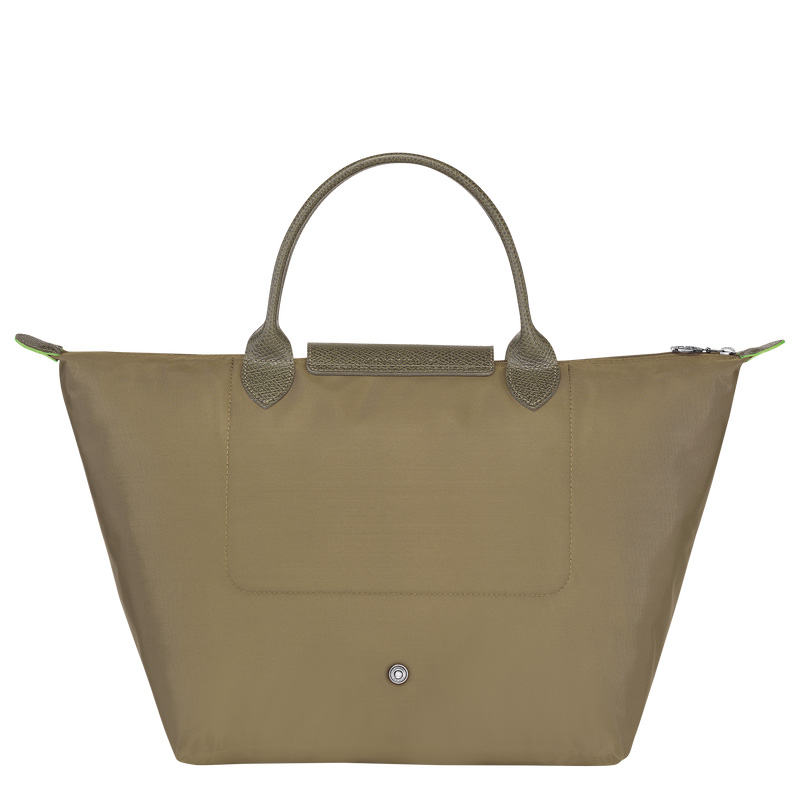 Longchamp | Le Pliage Green M Handbag Artichoke - Recycled canvas | Artichoke