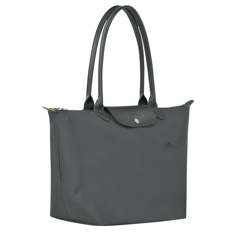 Longchamp | Le Pliage Green L Tote bag Graphite - Recycled canvas | Graphite