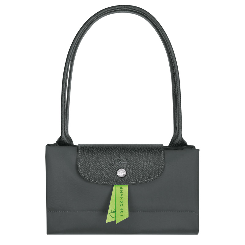 Longchamp | Le Pliage Green L Tote bag Graphite - Recycled canvas | Graphite