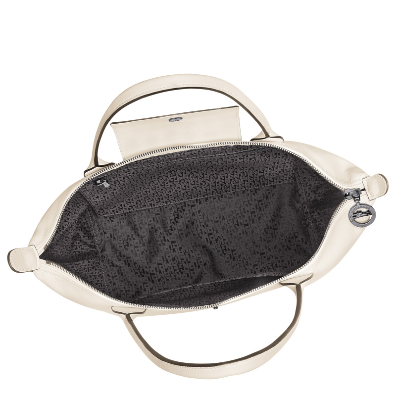Longchamp | Le Pliage Xtra M Tote bag Ecru - Leather | Ecru