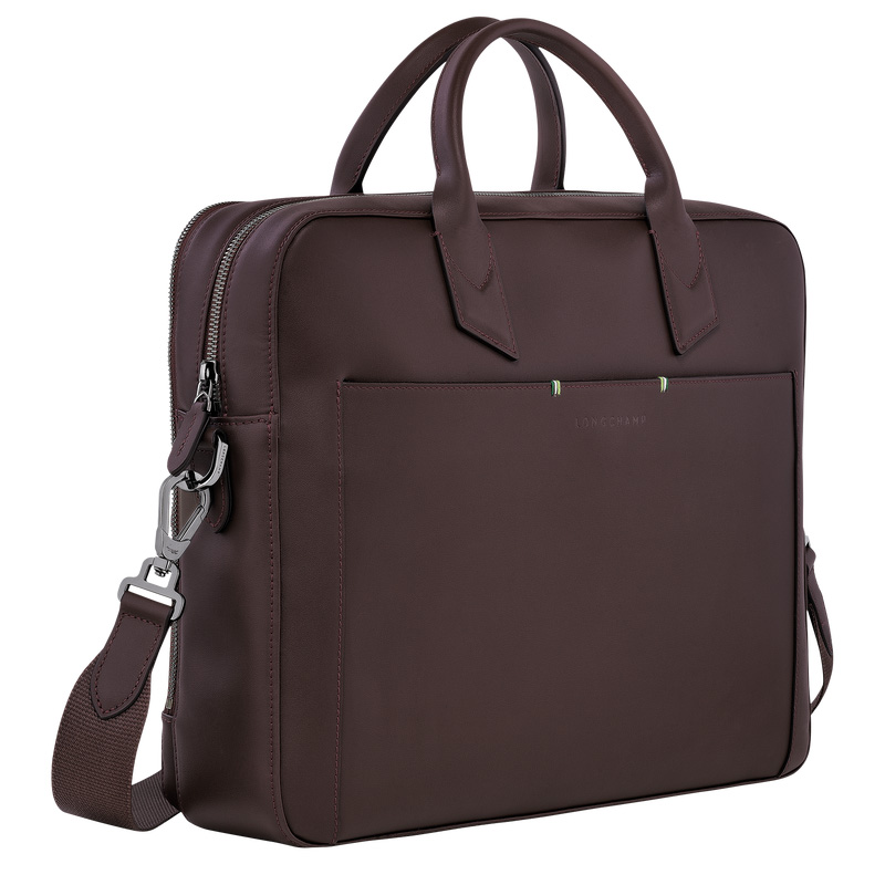 Longchamp | sur Seine M Briefcase Mocha - Leather | Mocha