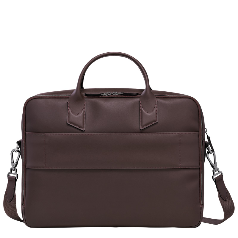 Longchamp | sur Seine M Briefcase Mocha - Leather | Mocha