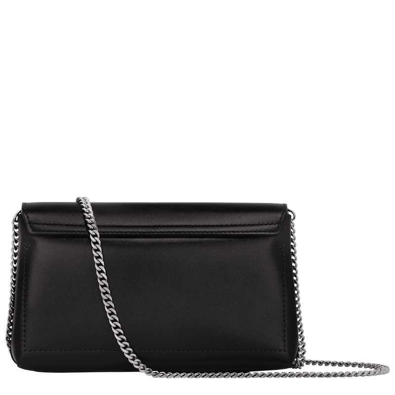 Longchamp | Le Roseau Clutch Black - Leather | Black