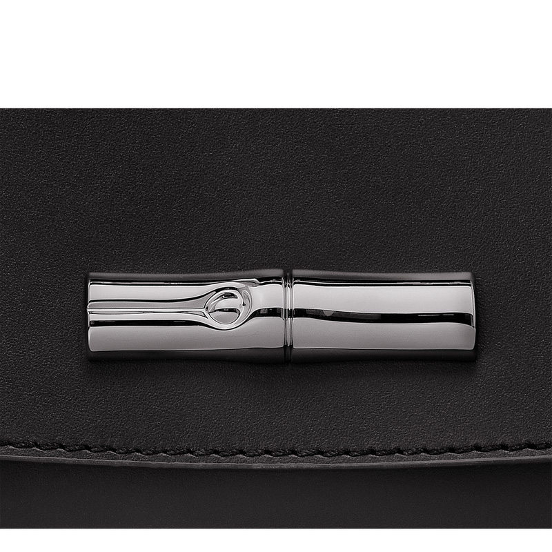 Longchamp | Le Roseau Clutch Black - Leather | Black