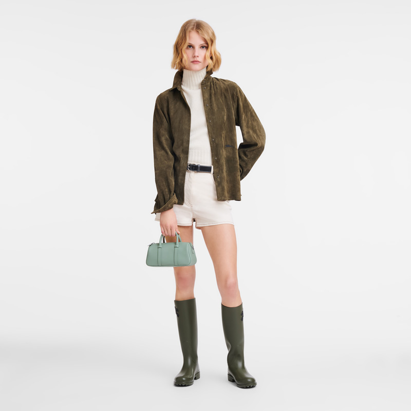 Longchamp | Daylong S Handbag Celadon - Leather | Celadon